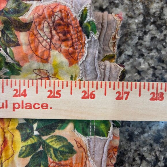 Magnolia Pearl Pink Heavily Appliqued T-shirt Blouse Cat - Picture 9 of 9